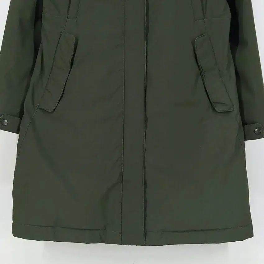 노스페이스 여 하이벤트 후드 롱구스다운패딩 카키 (HU18442) 5