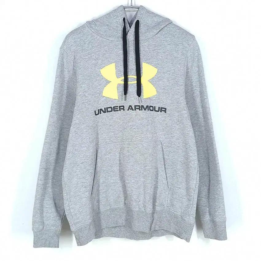 언더아머 남성 기모 빅로고 후드티 그레이L (HU35400) 2