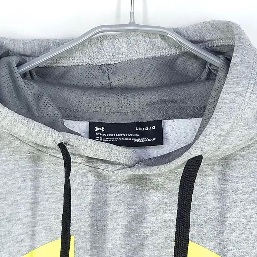언더아머 남성 기모 빅로고 후드티 그레이L (HU35400) 7