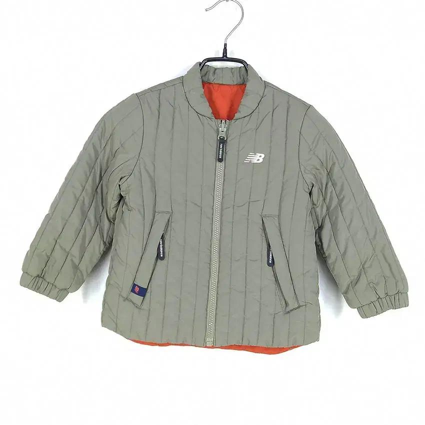뉴발란스 유아동 양면 웰론충전 패딩자켓 카키100 (HU35092) 2
