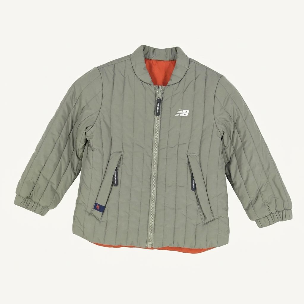 뉴발란스 유아동 양면 웰론충전 패딩자켓 카키100 (HU35092) 1