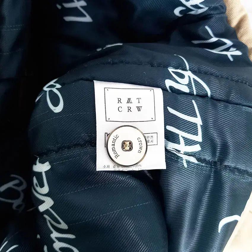 RAT CRW 남성 넥퍼 핸드워머 점퍼자켓 베이지XL (HU35085) 8