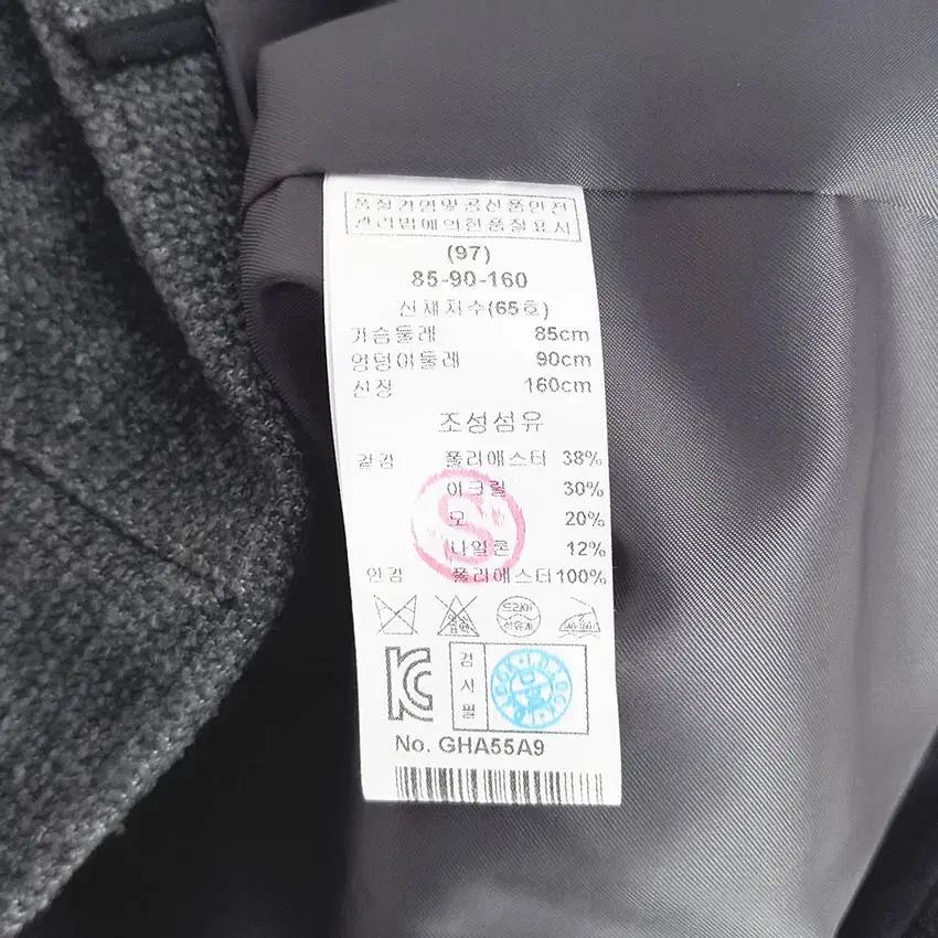 기비 여성 똑딱이버튼 모혼방 자켓 그레이85 (HU34902) 8