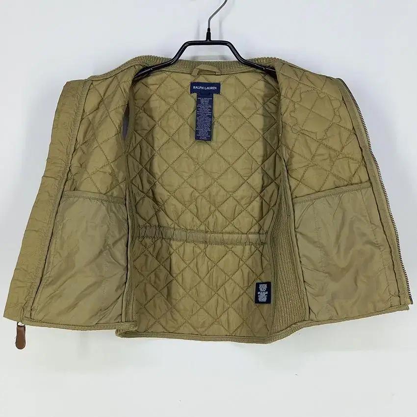 랄프로렌 아동 니트넥 와펜 패딩조끼 카키베이지6X (HU19042) 8