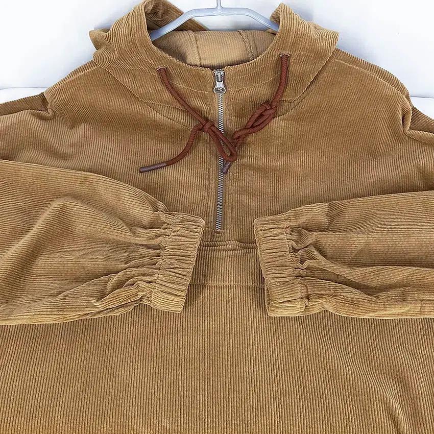 MADEN WORKWEAR 남성 골덴후드티 연브라운L (HU34771) 6