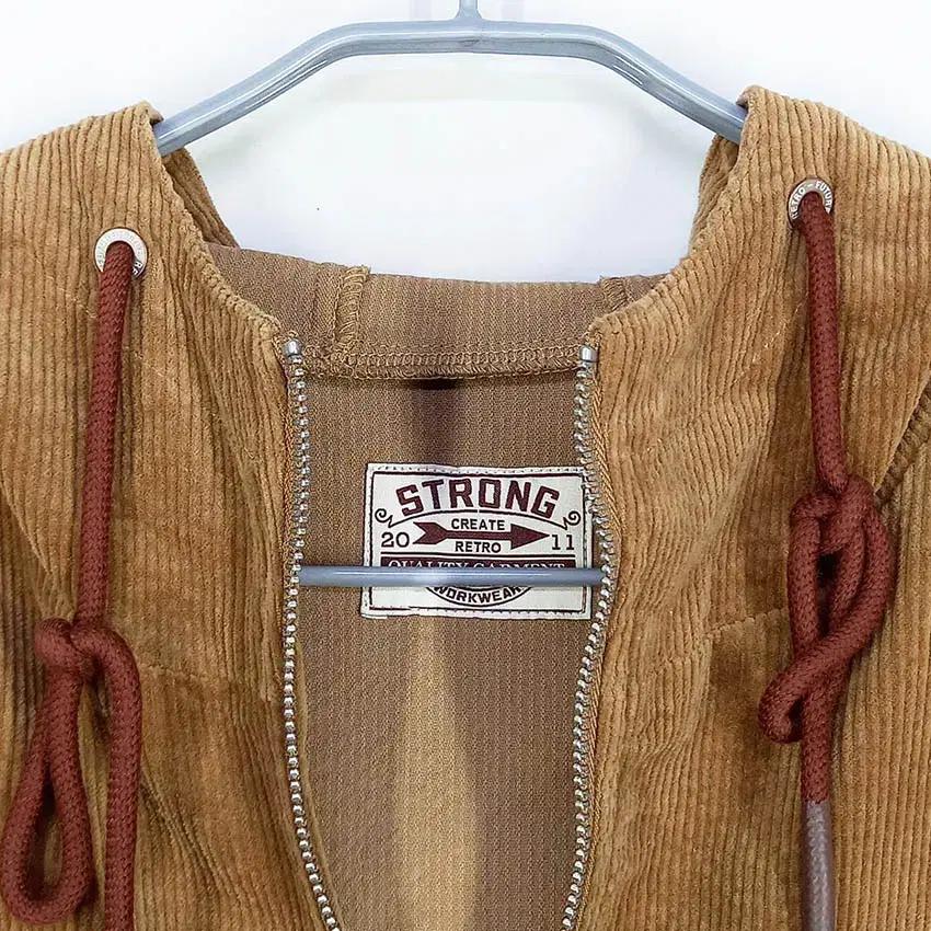 MADEN WORKWEAR 남성 골덴후드티 연브라운L (HU34771) 7
