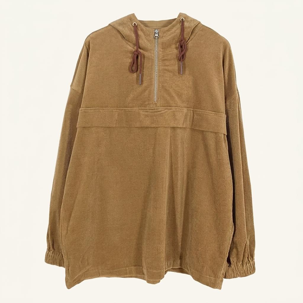 MADEN WORKWEAR 남성 골덴후드티 연브라운L (HU34771) 1