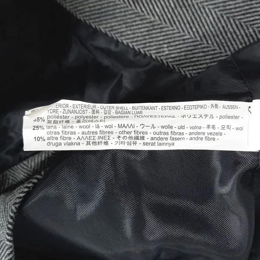 자라 여성 헤링본 도톰 루즈핏 추동 모직자켓 그레이XS 8
