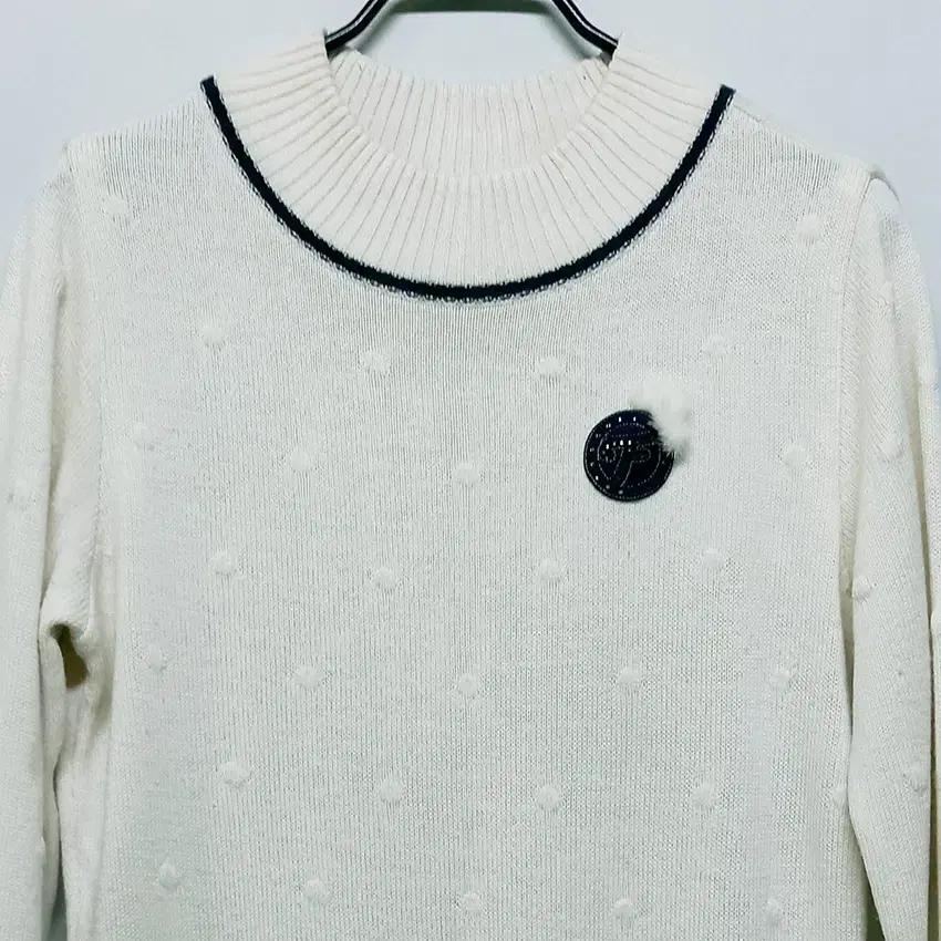 팬텀 여성 엠보도트 반목 니트티 아이보리 (HU34700) 4