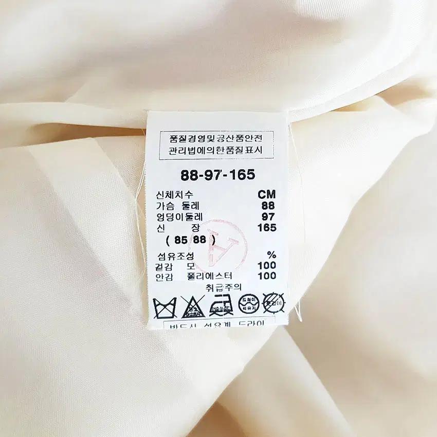 샤틴 비즈넥 모직 춘추 민소매 미니원피스 베이지 (HU34598) 8