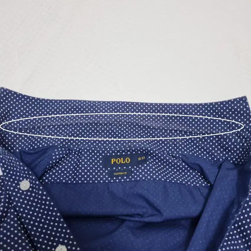 폴로 남성 도트 긴팔셔츠 네이비 (HU34570) 9