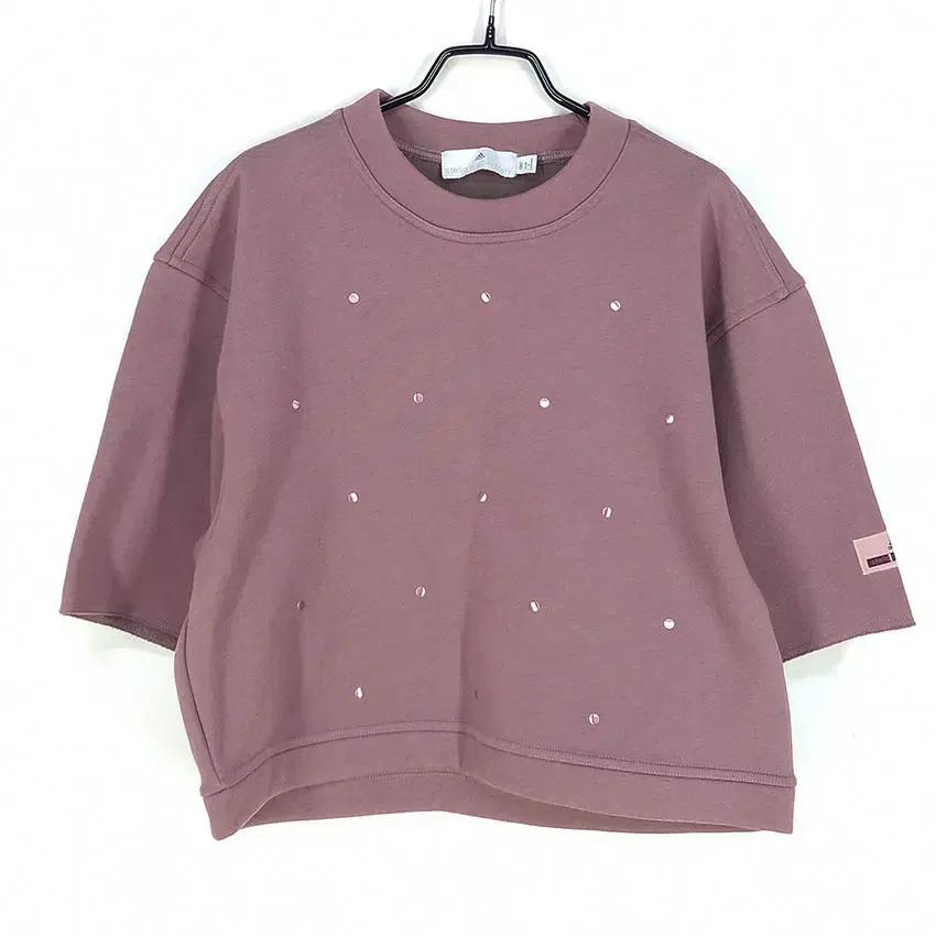 아디다스 여성 춘추 메탈도트 맨투맨 브릭퍼플80 (HU34542) 2