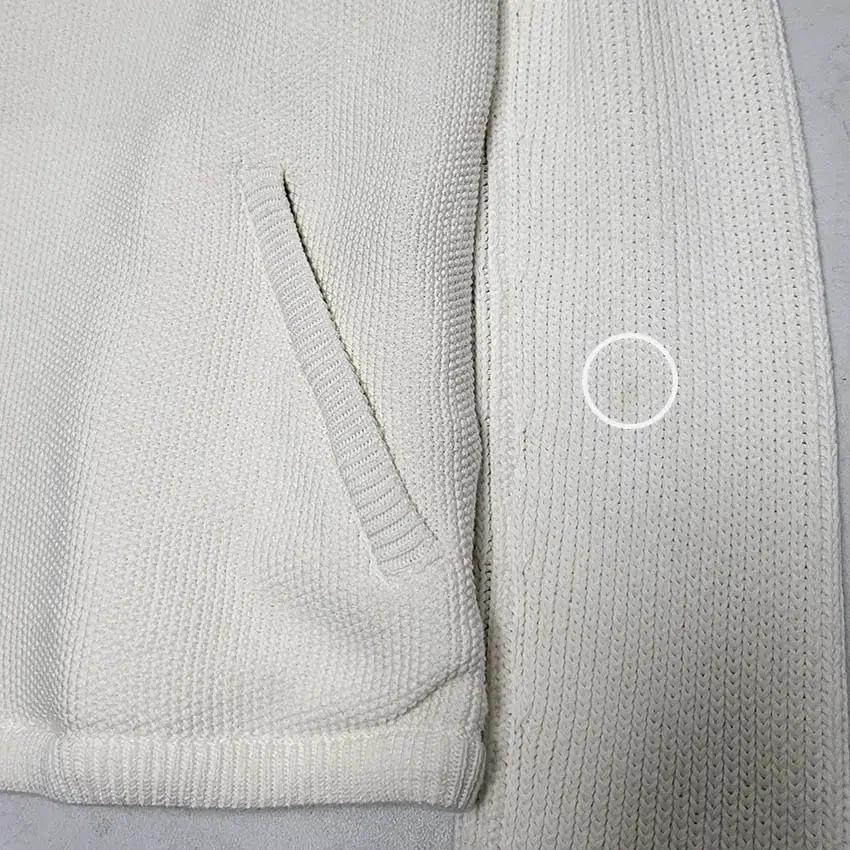 르코팽 여성 안간누빔 하이넥니트집업자켓 아이보리 (HU9895) 8