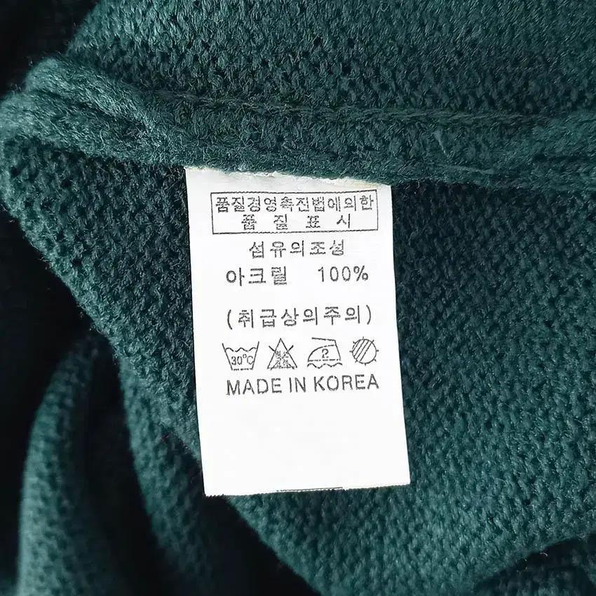 디랜드 남 배색라인 아크릴 니트조끼 그린F (HU29156) 8