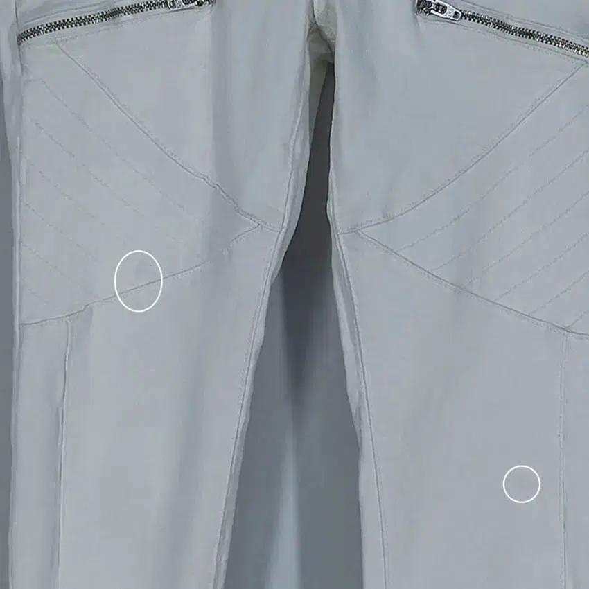 보브진 여성 약스판 스키니팬츠 아이보리 (HU34474) 8
