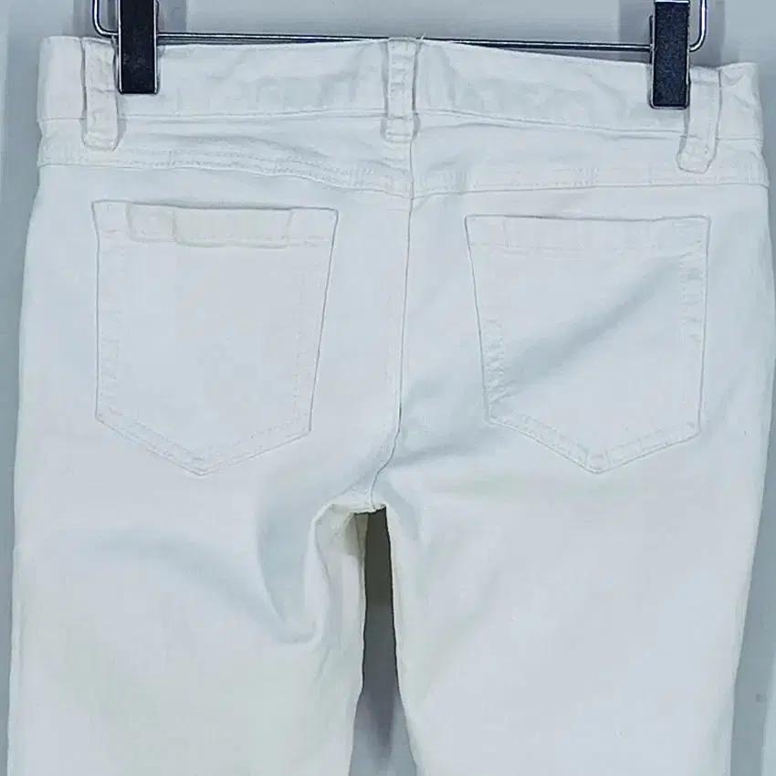 보브진 여성 약스판 스키니팬츠 아이보리 (HU34474) 6
