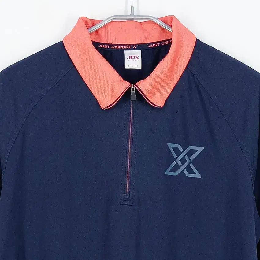 제이디엑스 남성 9부소매 기능성티셔츠 네이비105 (HU34457) 4