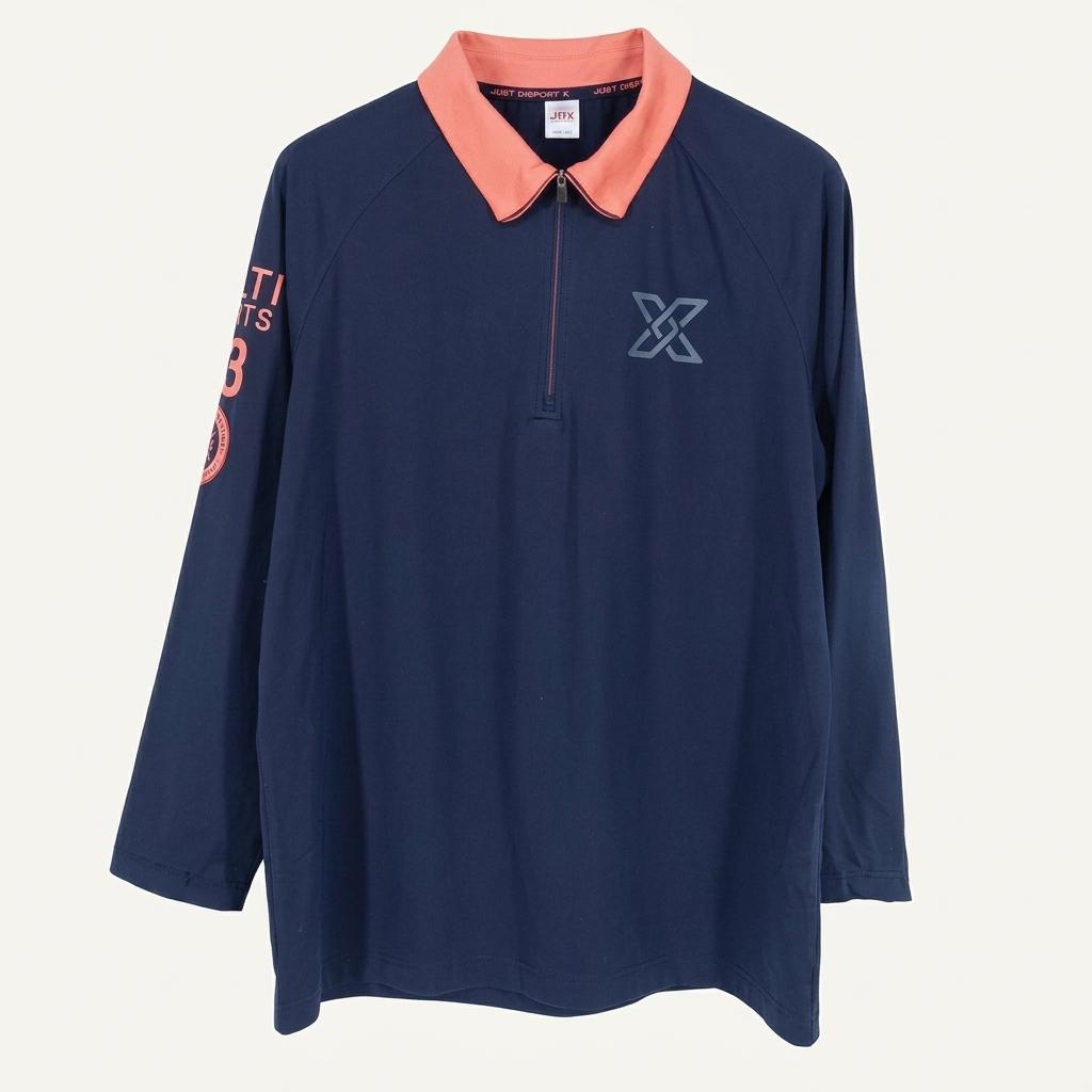 제이디엑스 남성 9부소매 기능성티셔츠 네이비105 (HU34457) 1