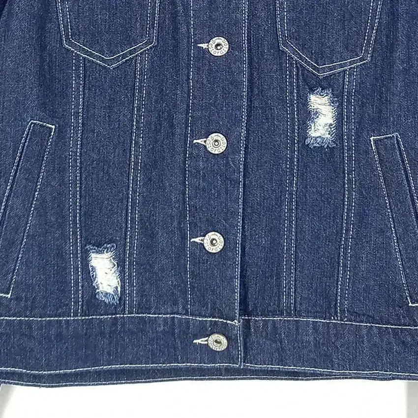RESTORATION 여 후드탈부착 데님자켓 진청 (HU34436) 5