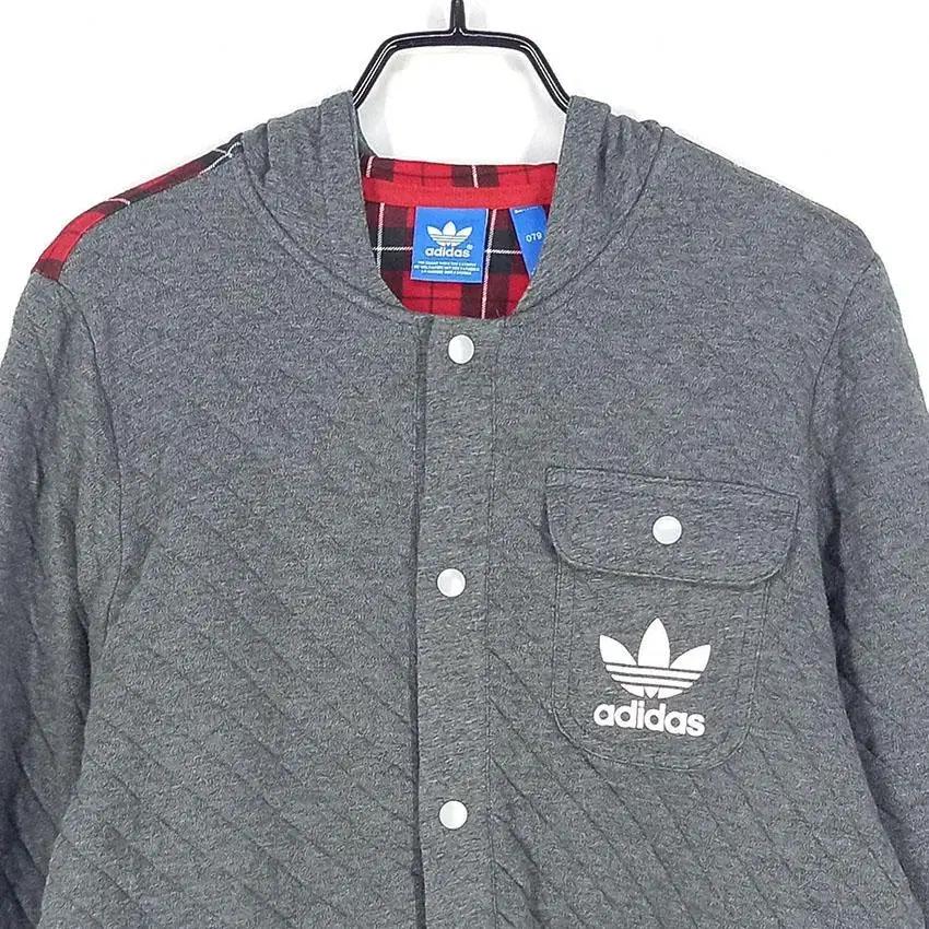 아디다스 여 J R LUMBER 똑딱이 자켓 그레이 (HU27974) 4