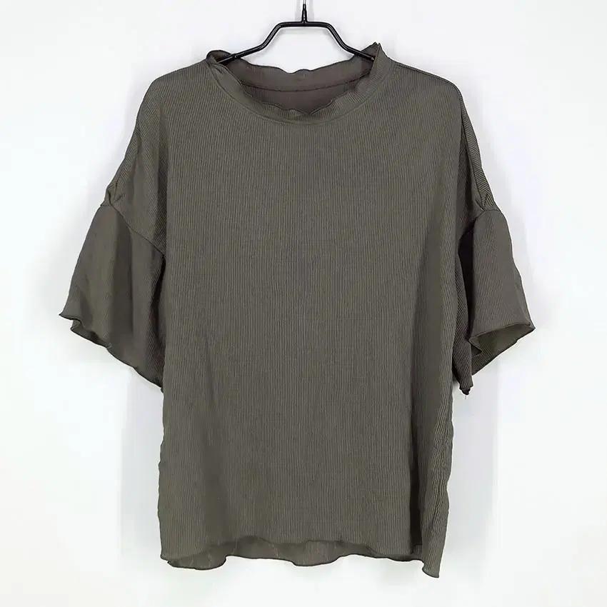 VEUXETRE 여 오버핏 골지블라우스 톤다운브라운90 (HU16261) 2