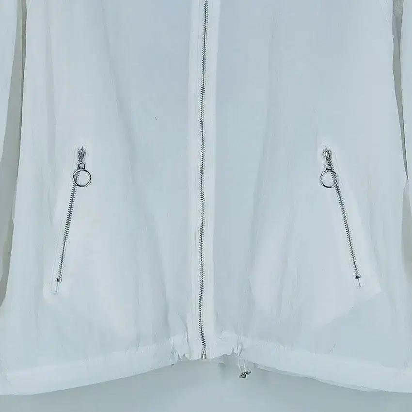 패션의류 여 백프린팅 징 경량바람막이 화이트XL (HU22037) 5