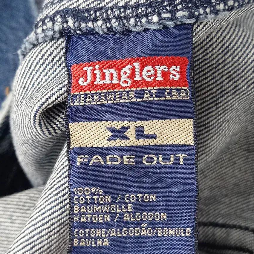 Jinglers 남성 카라넥 데님자켓 진청XL (HU34339) 8