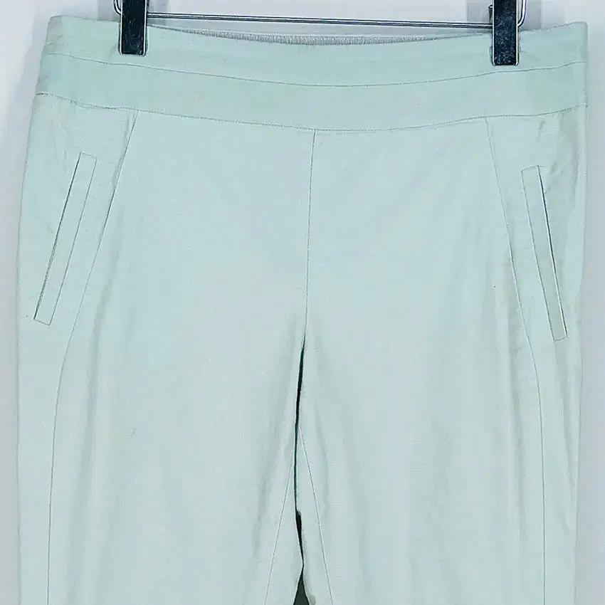 씨씨콜렉트 여성 슬림핏 스판끼 팬츠 그린 (HU34301) 4