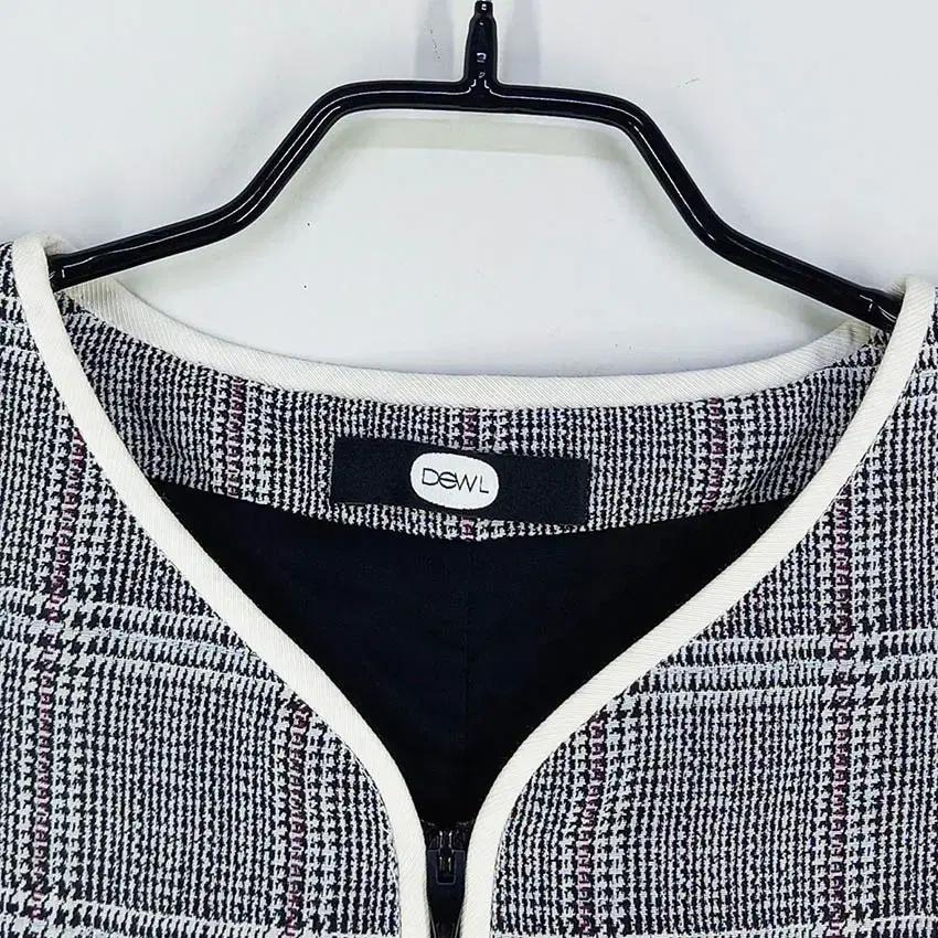 듀엘 여성 체크 춘추 플레어 미니원피스 그레이 (HU34271) 7