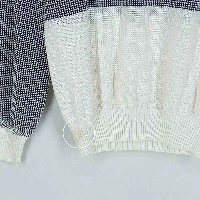 코디갤러리 남성 마혼방 패턴 긴팔니트티 챠콜100 (HU34248) 9