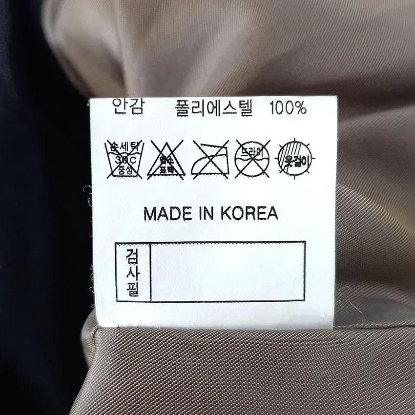 빈티지 여 새틴데코 양가죽 원버튼 유광자켓 블랙 (HU26406) 8