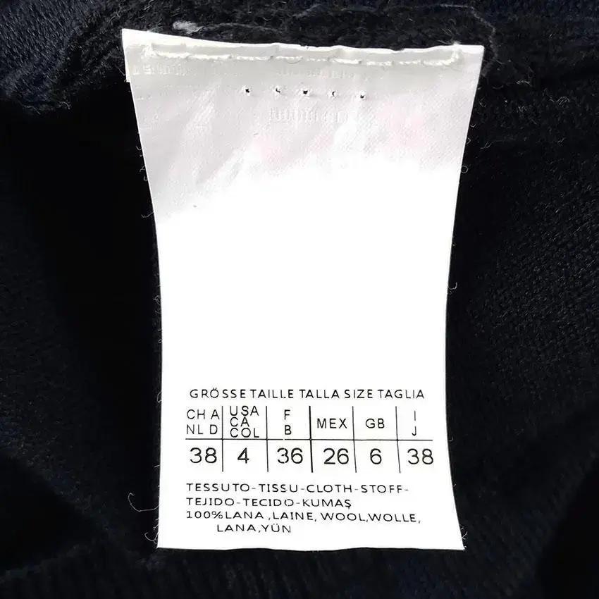 빈티지 여 배색 반목 벌룬소매 니트원피스 블랙 (HU26246) 7