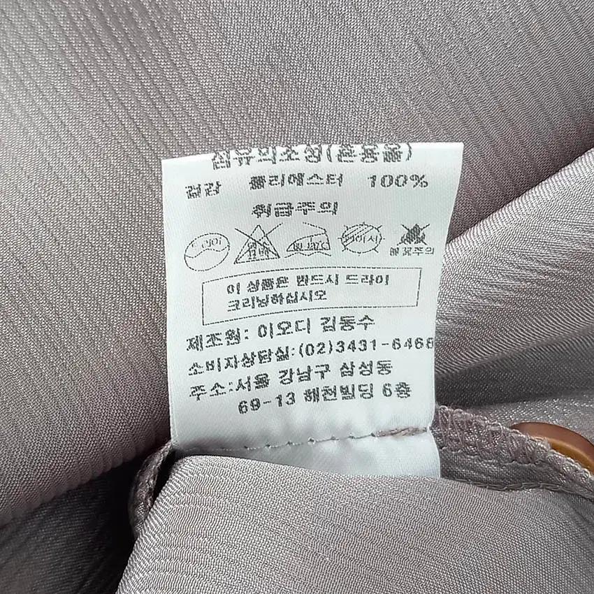 이오디김동수 여성 히든버튼 블라우스 웜그레이91 (HU34151) 9