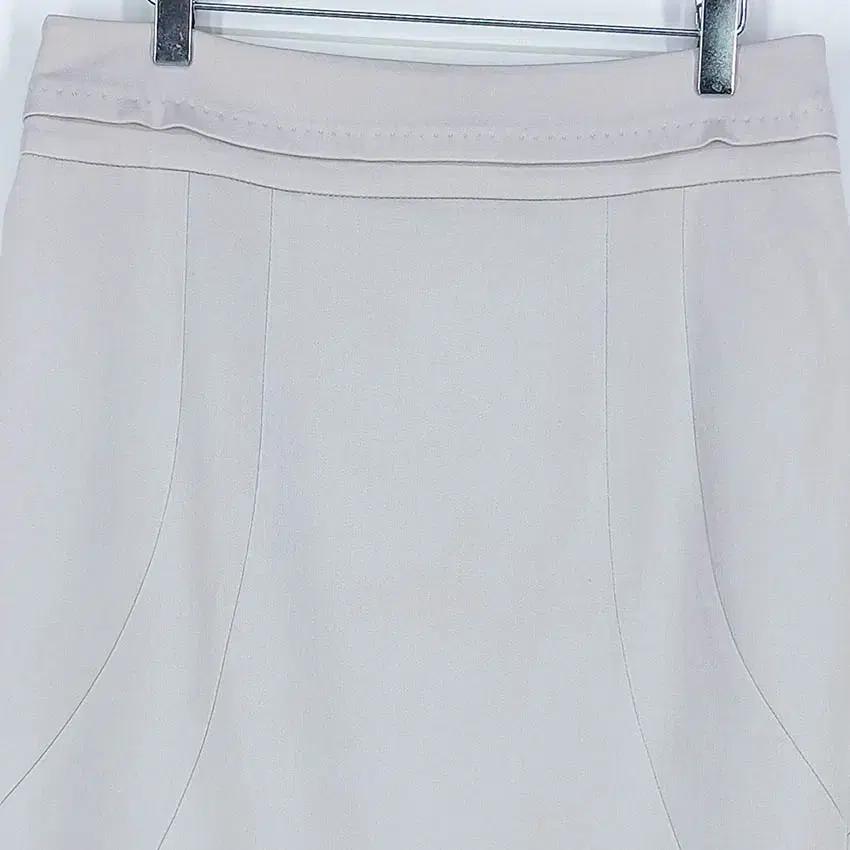 미샤 모혼방 슬림 춘추 미디스커트 연핑크그레이 (HU34091) 4
