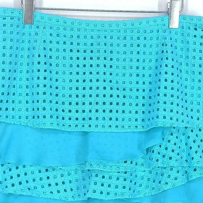 링스 여성 펀칭 미니 치마바지 블루 (HU34086) 6