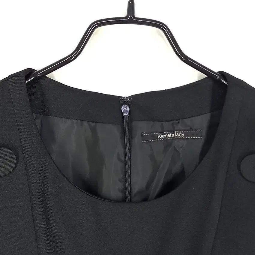 케네스레이디 여성 밑단주름 슬림 미니원피스 블랙 (HU33997) 7