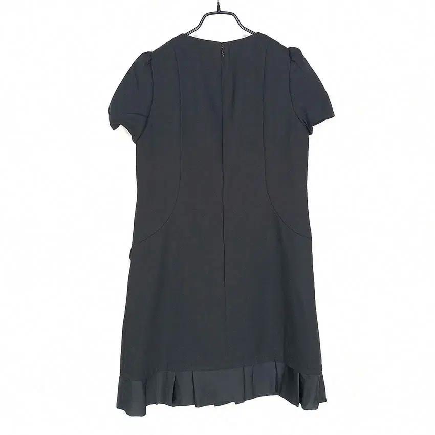 케네스레이디 여성 밑단주름 슬림 미니원피스 블랙 (HU33997) 3