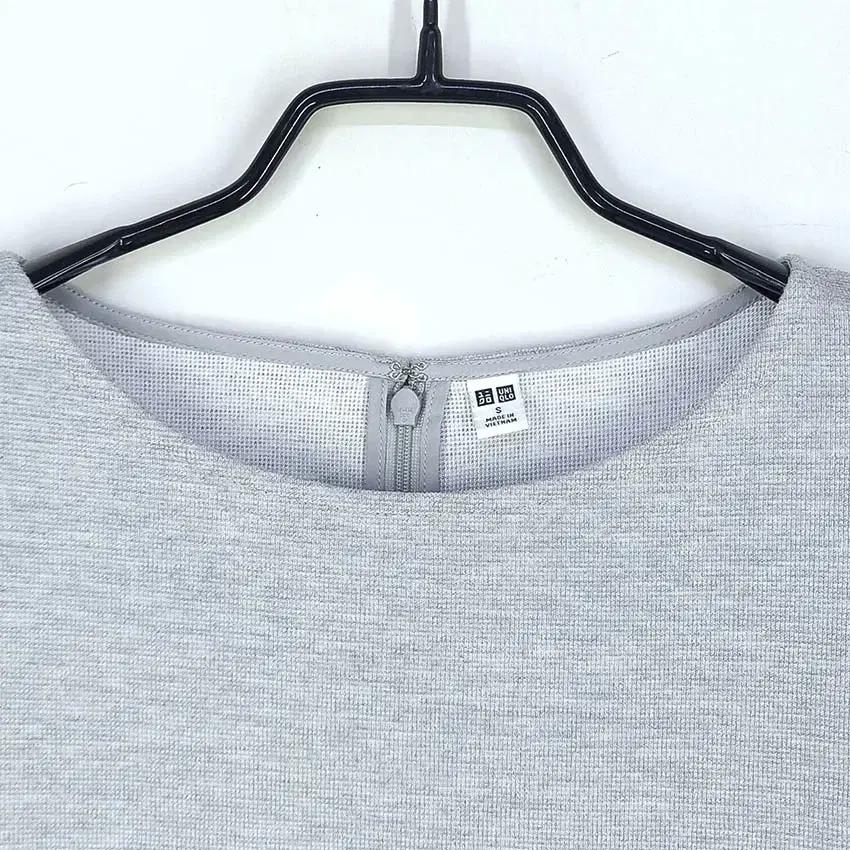 유니클로 여성 7부소매 폴리원피스 그레이S (HU33992) 7