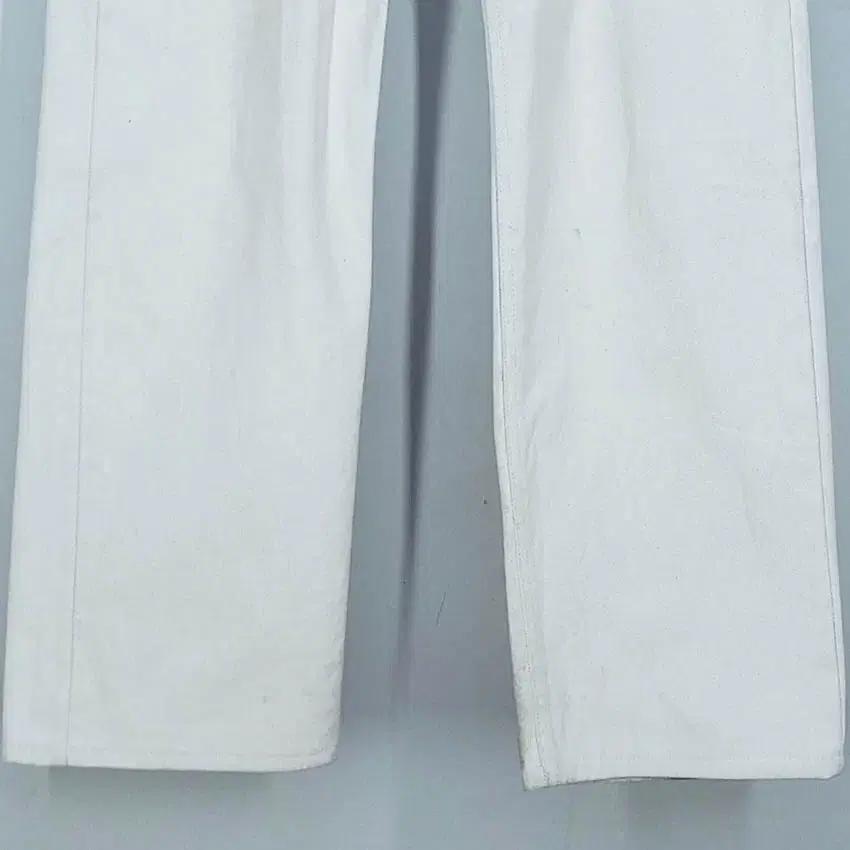 인스턴트데님 남성 일자핏 팬츠 아이보리 (HU33880) 5