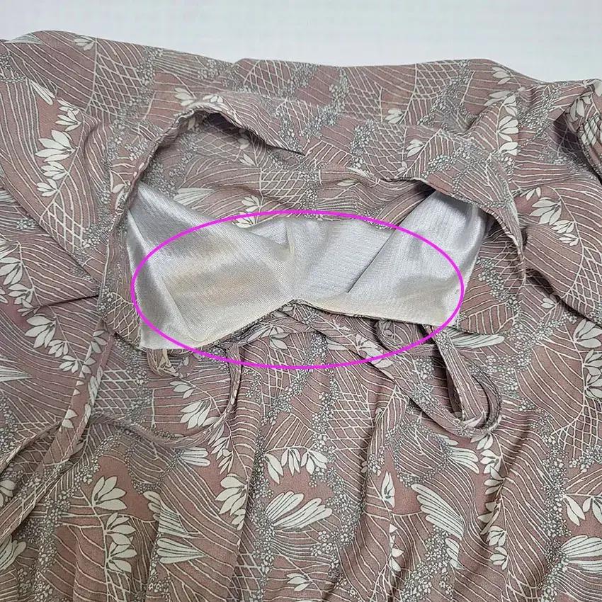 미쓰벨리 여성 패턴 허리밴딩 긴팔원피스 인디핑크 (HU33691) 9