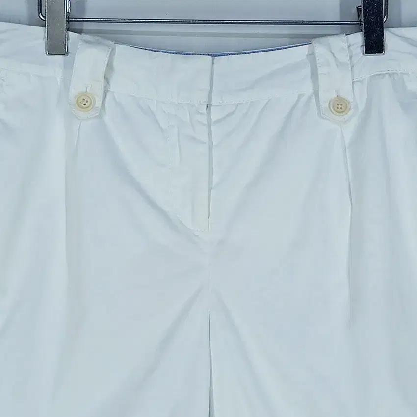 타미힐피거 여성 롤업 코튼 팬츠 화이트 (HU33637) 4