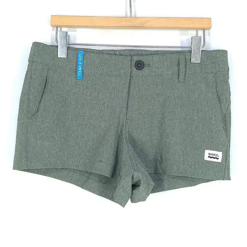 배럴 여성 스판끼 기능성 미니팬츠 카키S (HU33632) 2