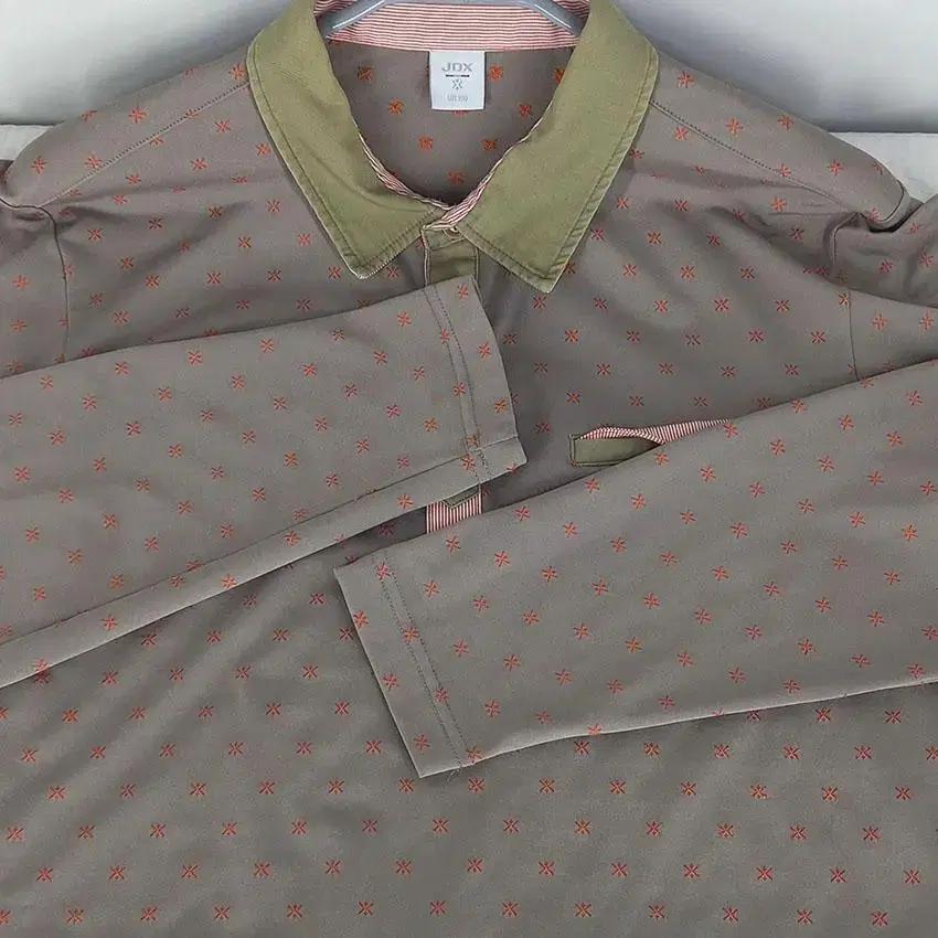 제이디엑스 남 잔패턴 카라긴팔탑 모카그레이100 (HU22365) 6