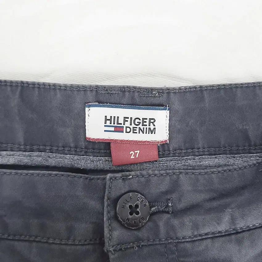 힐피거데님 여성 약스판 코튼반바지 딥그레이27 (HU33541) 7
