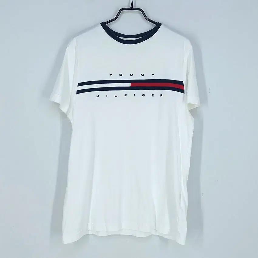 타미힐피거 여 빅로고 라운드반팔티 아이보리XS (HU33424) 2