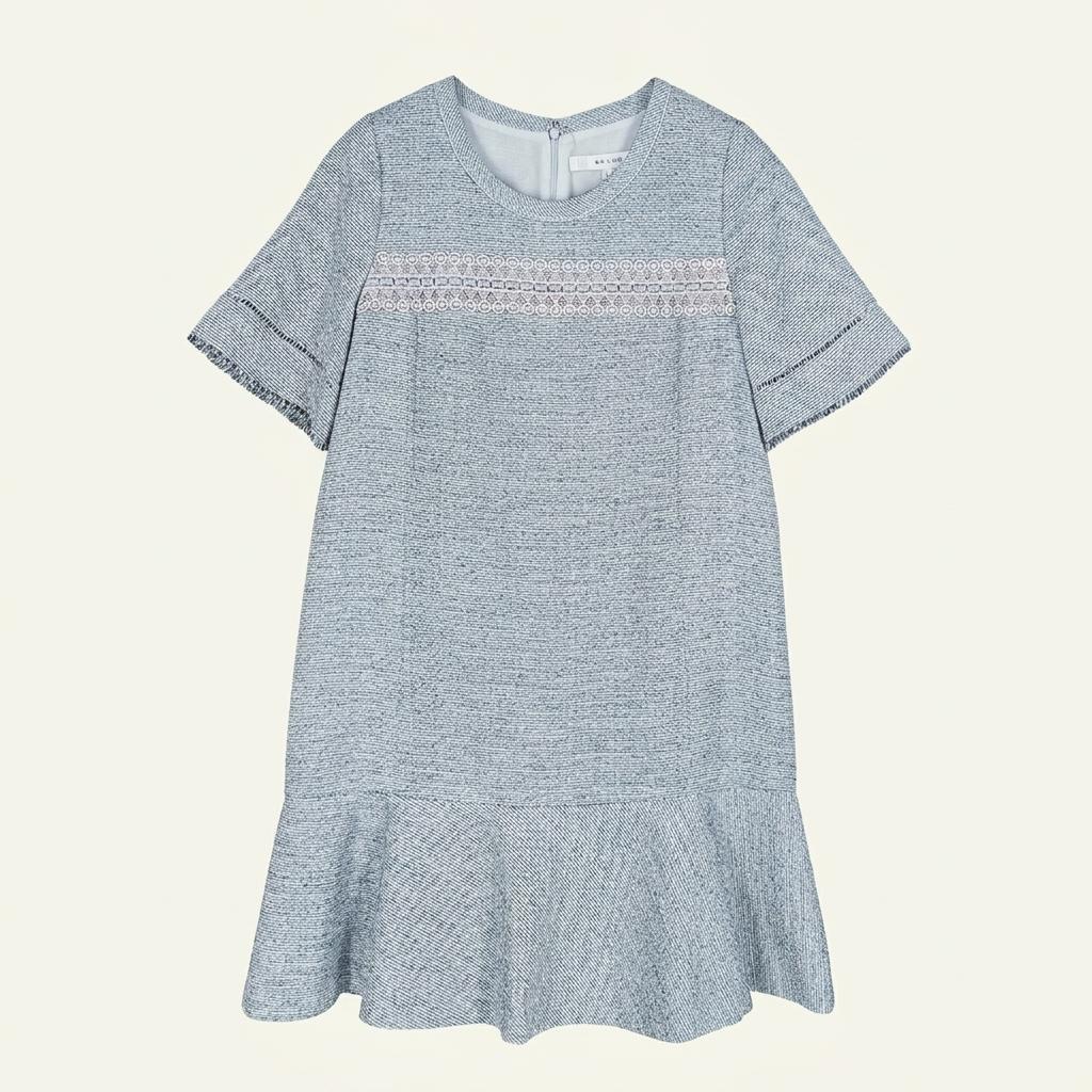 온앤온 여 레이스장식 보카시 미니원피스 그레이 (HU33406) 1