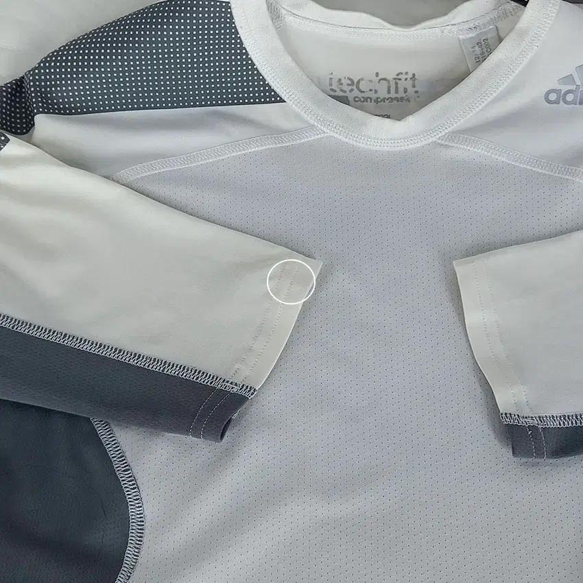 아디다스 여성 TF COOL 핏티드 기능성반팔 아이보리 (HU33391) 11