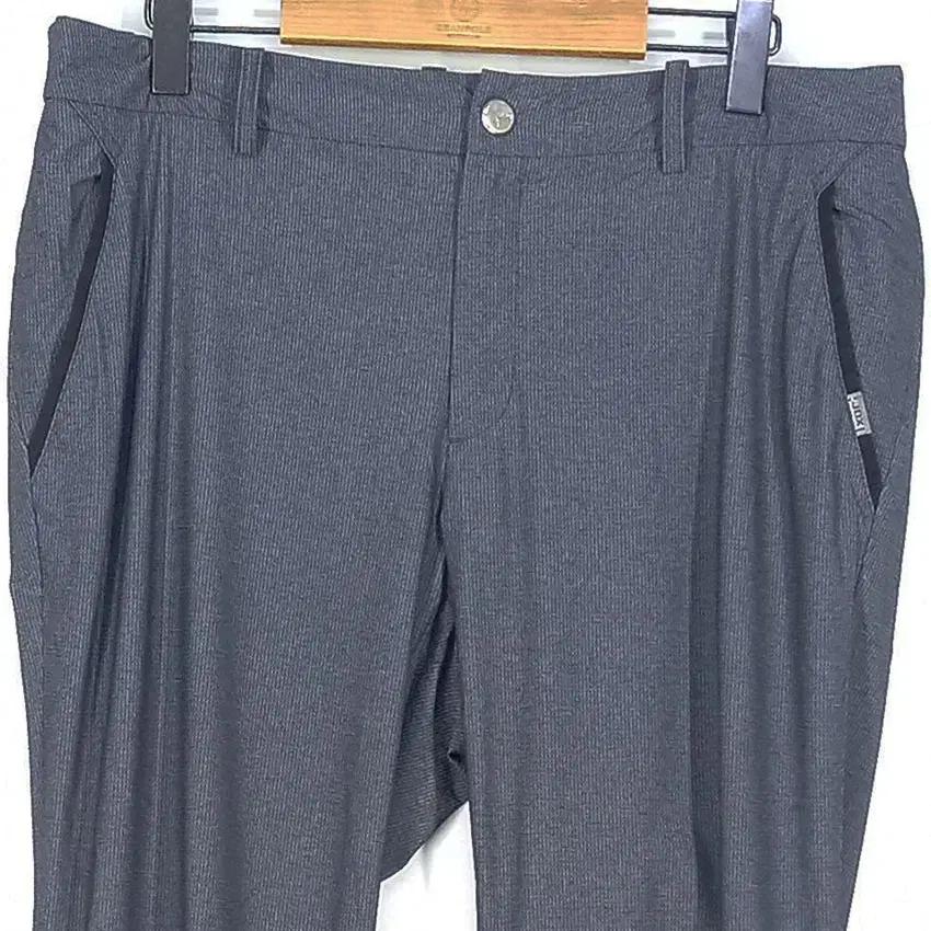 제이디엑스 남성 일자핏 얇은 팬츠 딥그레이 (HU33376) 4