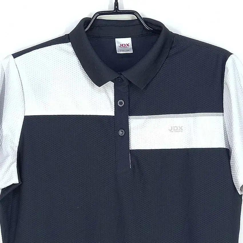 제이디엑스 여성 엠보 그레이배색 카라반팔티 네이비 (HU33264) 4