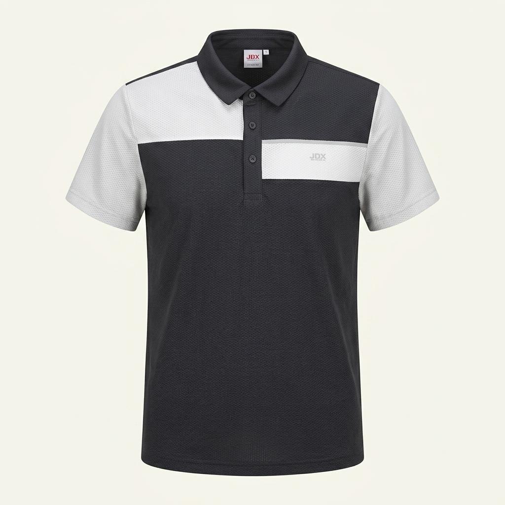 제이디엑스 여성 엠보 그레이배색 카라반팔티 네이비 (HU33264) 1